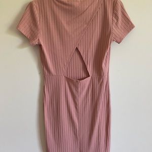 FOREVER 21 | Pale Pink Short Sleeve Short Dress